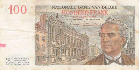 100 Franc 1959 p.129c